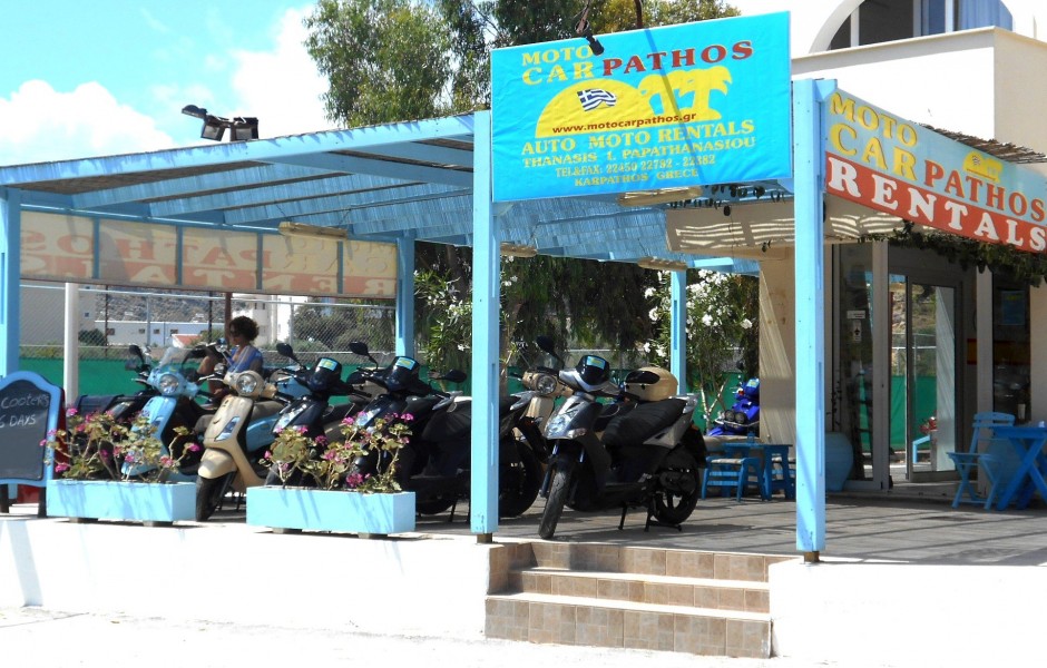 Home MotoCarpathos Motorbikes and Car Rentals Thanasis Papathanasiou Karpathos Greece